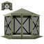 Spacieux auvent de camping avec abri de jardin pour 6 à 8 personnes avec installation facile et protection UPF30 +-128769952