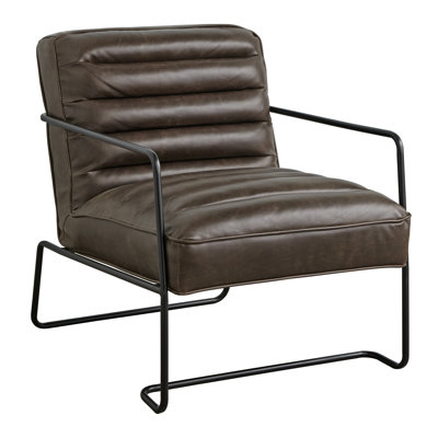 Faux Leather Armchair