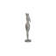 Statue admirative debout, aluminium