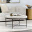 Bose Hide 30" Round Coffee Table Ivory