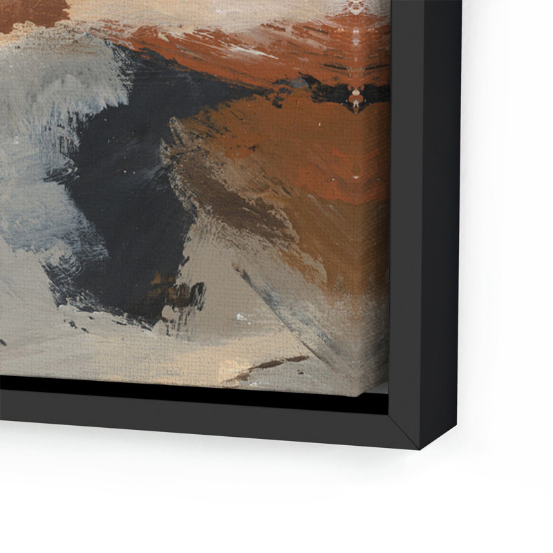 Desert No. 3 Painting by Melanie Biehle, Black Maple Canvas Floater Framed, 40" H x 40" W