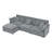 L-ShapeModern Sectional Sofa with Ottoman-1342094613