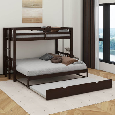 Twin Over Pull-Out Bunk Bed With Trundle
