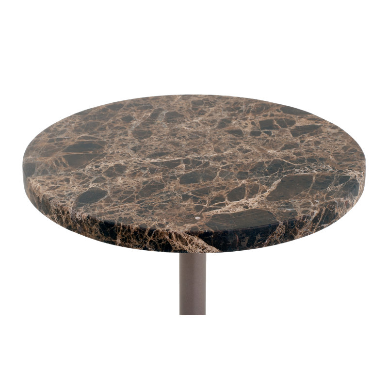 Table d'appoint Leshonda en brun impérial et bronze