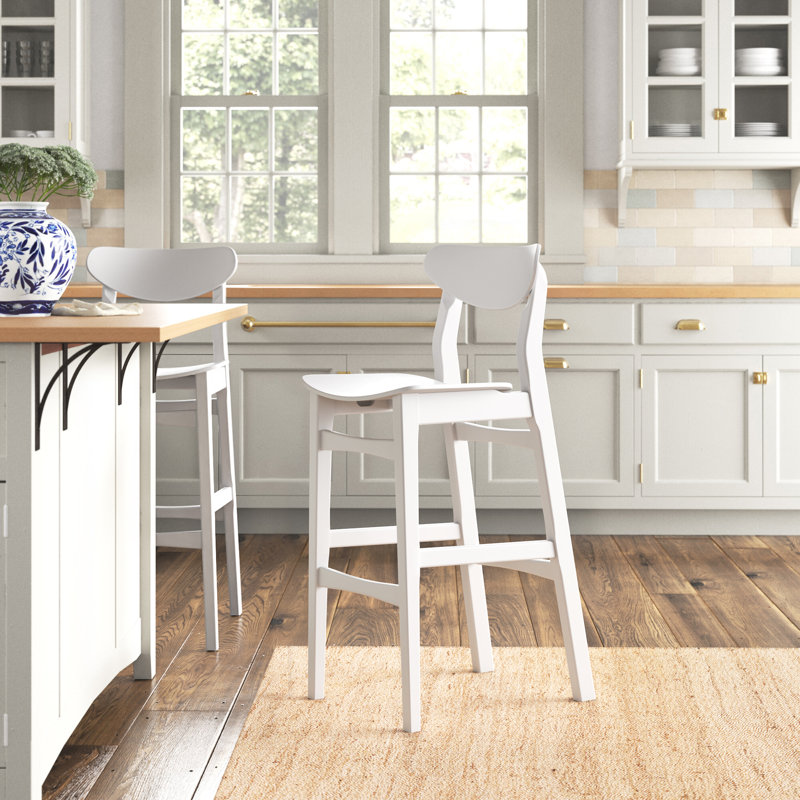 Tabouret de bar 29,53 po, Blanc