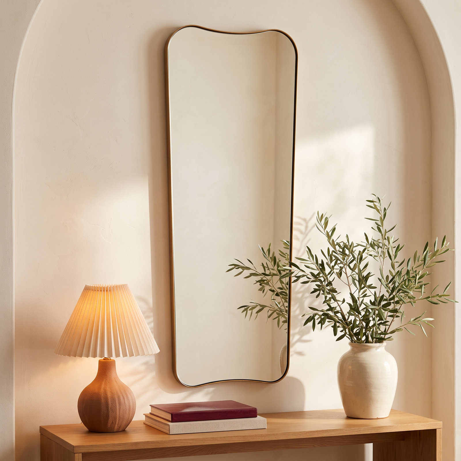 Capra Metal Elongated Wall Mirror