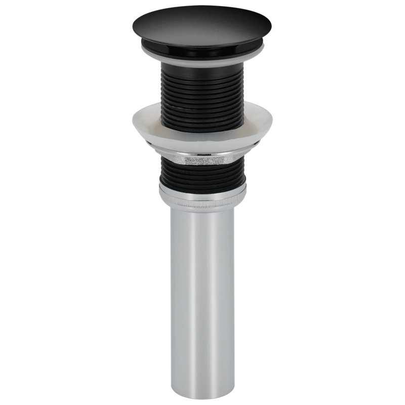 Drain escamotable pour lavabo de salle de bain Zura, Acier inoxydable Brilliance
