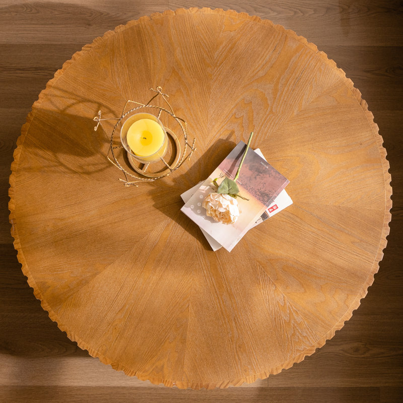 Table basse 35,4 po, Brun, Naturel