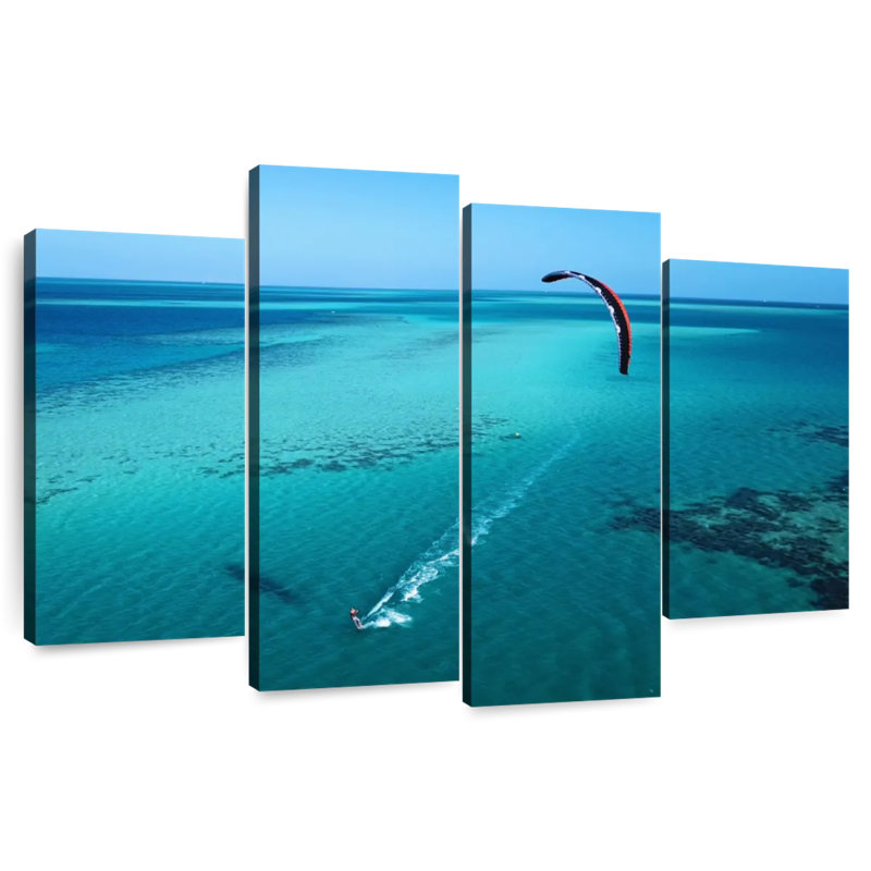 Sireci Kitesurfing In Mauritius, 48" H x 75" W