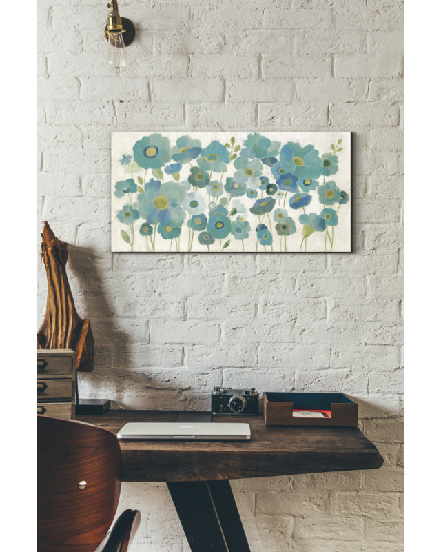 'Floral Lace' by Silvia Vassileva, Canvas Wall Art, 12" H x 24" W x 1.25" D