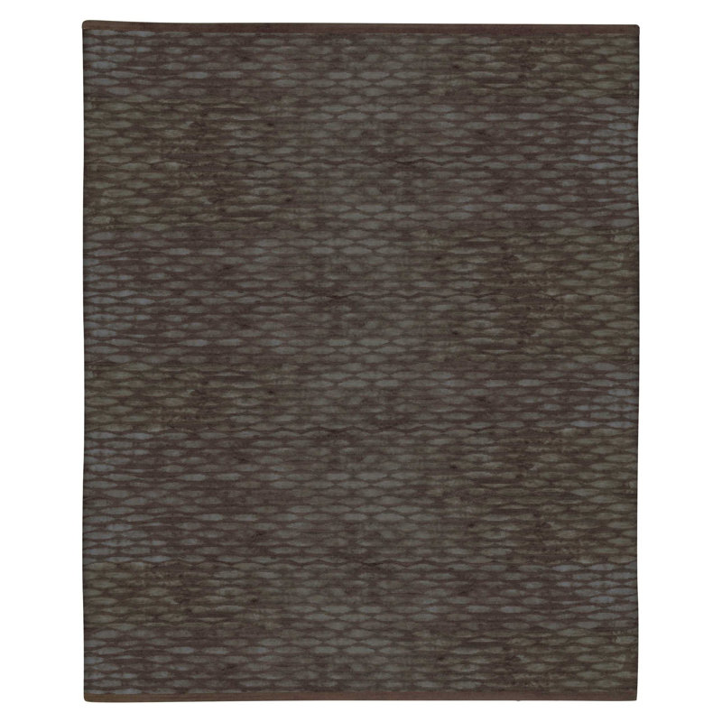 Tempo Geometric Area Rug in Brown, Rectangle 9' x 12'