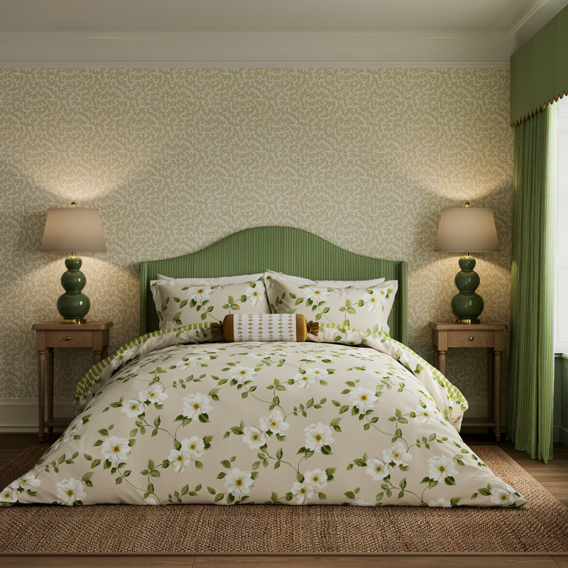 Poets Rose Cotton Duvet Cover Set S/B Linen, Single Duvet Cover + 1 Single Pillowcase
