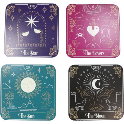 Edgarda Tarot Card the Star Lovers Sun and Moon