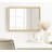 Sherita Metallic Rectangle Bathroom Wall Mirror-755098453-755098454