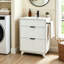 Meuble-lavabo blanc 24 po avec lattes et lavabo en céramique-1756457827