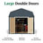 Value Gambrel Outdoor Wood Storage Barn with 6 ft. Sidewalls-1400091819-1440641709