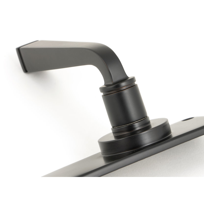 Avon Lock Door Handle, Aged Bronze