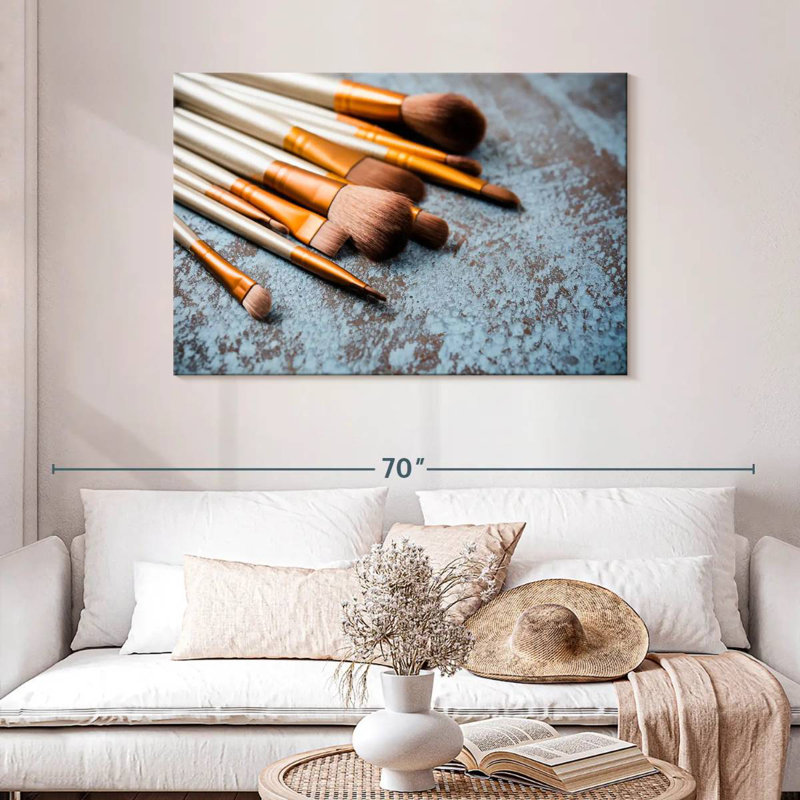 Shuttleworth Makeup Brushes, 30" H x 45" W