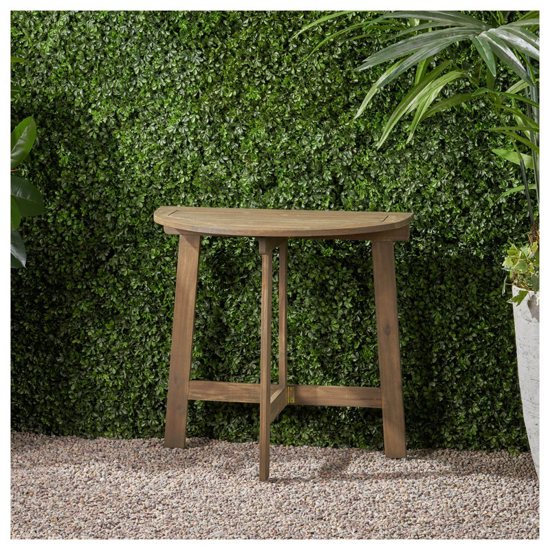 Table bistro pliante en bois d'acacia gris