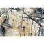 Abstract Area Rug in Gold