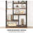 78.7" Extra Tall Industrial Etagere Bookcase With Shelves Organizer For Living Room, Bedroom-1606760694