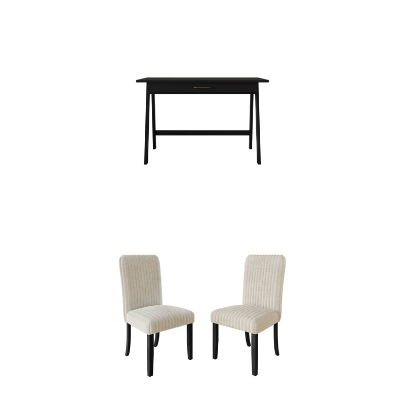 Charbonneau Writing Desk Set, Light Beige