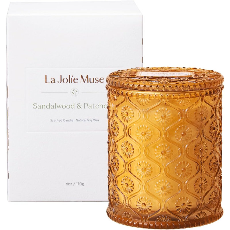 Sandalwood & Patchouli Scented Jar Candle