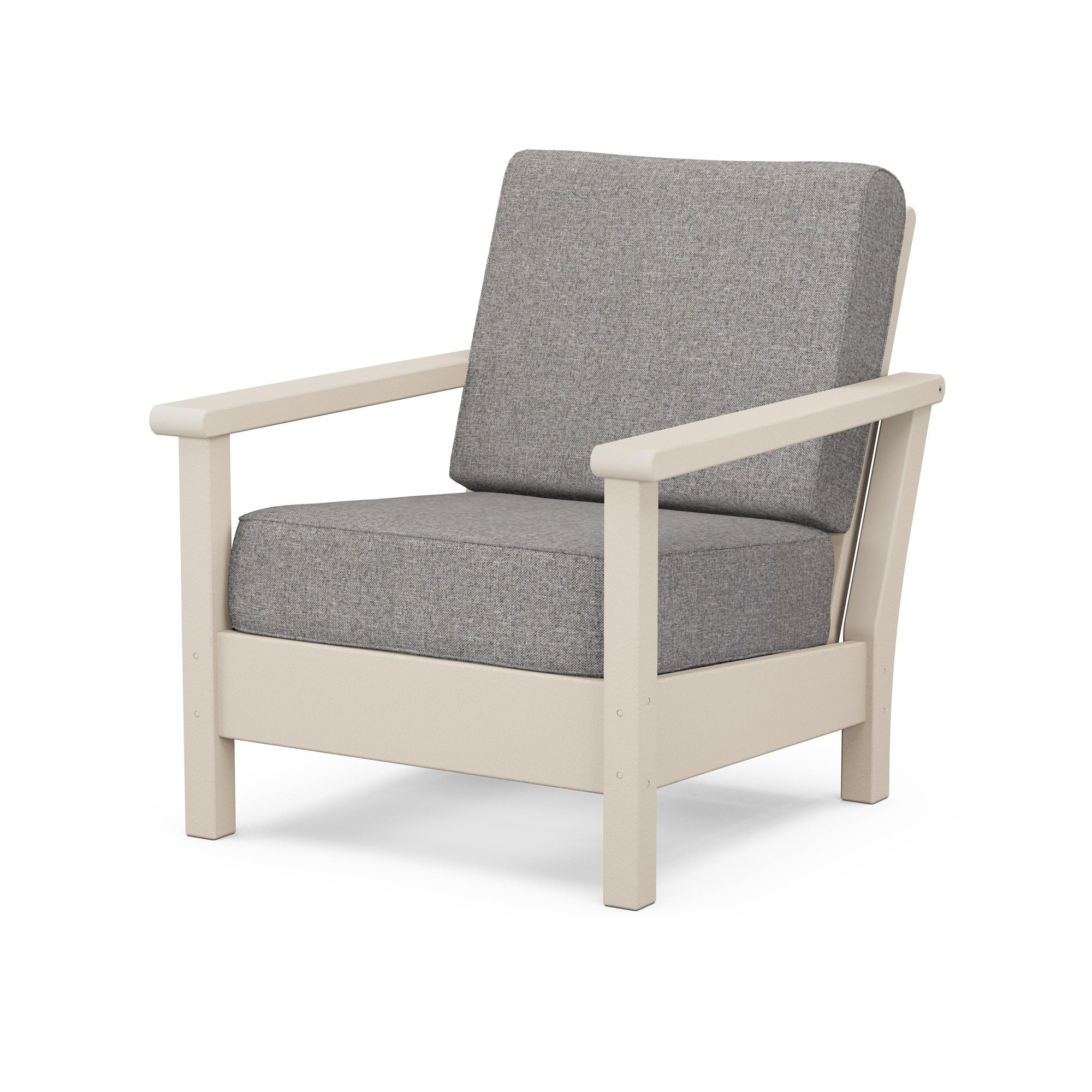 Harbour Deep Seating Chair, Slate Gray, Natural Linen