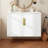 30" Wall-Mount Bathroom Vanity Set With Ceramic Sink, Solid Wood 2-Door Cabinet & Shelf-125670241