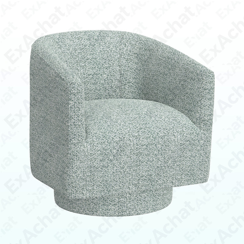 Fauteuil d'appoint pivotant bleu, Bleu clair