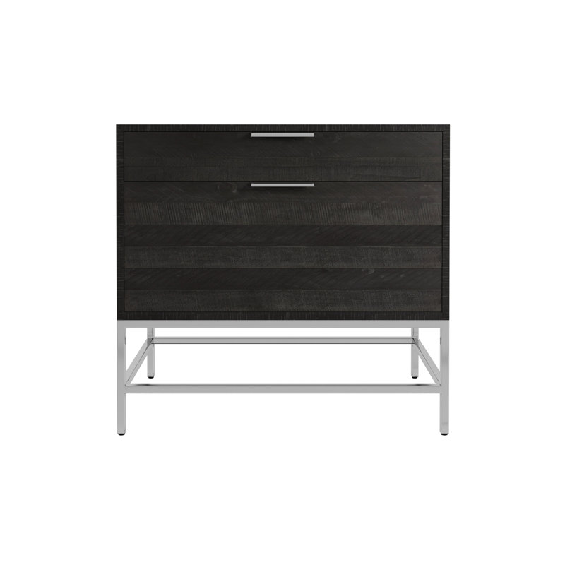 Coleman 32'' Gray/Black 2-Drawer Legal Size File Cabinet