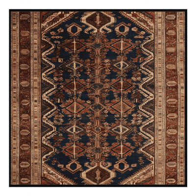 Tapis brun lavable à la machine