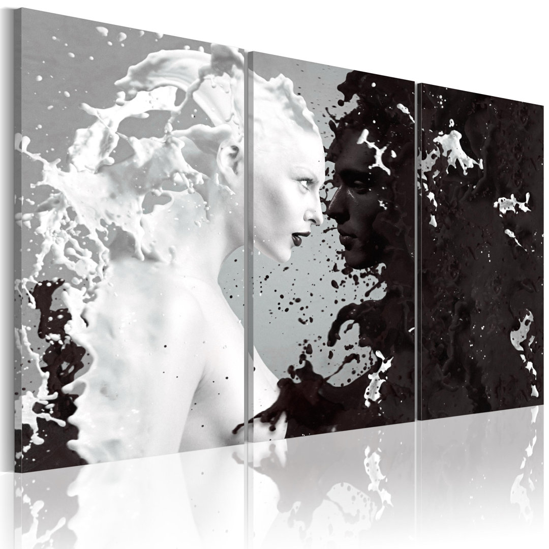 Leinwandbild - Milk & Choco - triptych