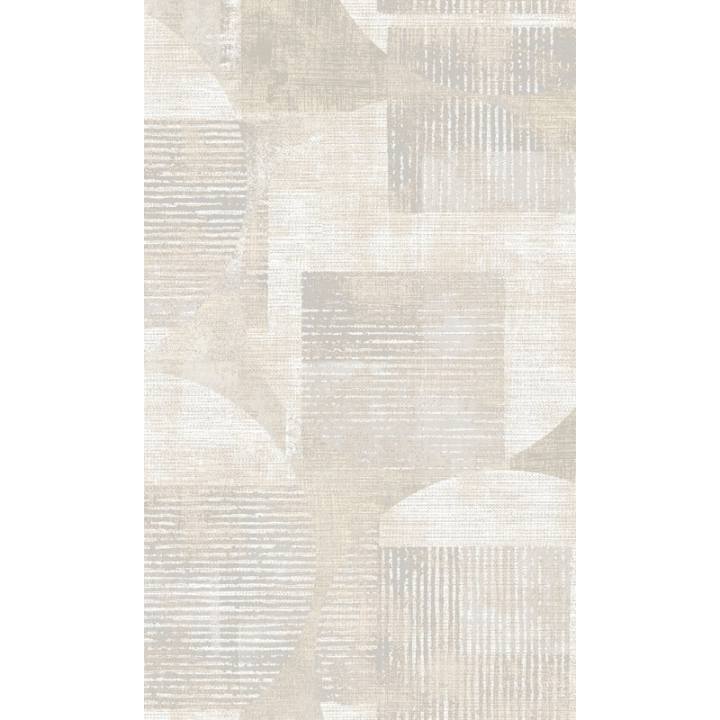 Rouleau de papier peint métallique L 33 pi x l 21 po Mccree, gris