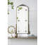 Miroir arqué 24 "x 48,5" doré antique avec cadre en métal, miroir pleine longueur pour vestibule de salle de bain de salon