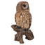 Statue hibou sur souche