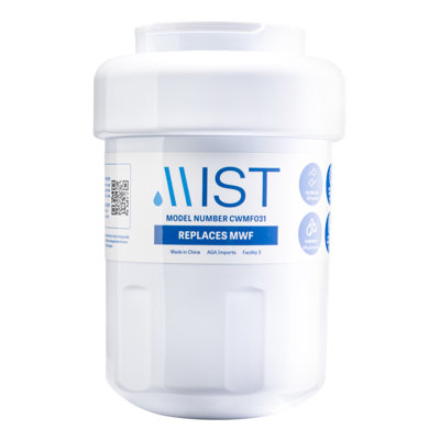 Mist MWF Replacement Refrigerator Water Filter Compatible with GE: MWF, MWFP, GWF, GWFA -  CWMF231