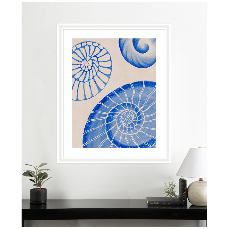 «Ocean charms l» par Nikita Jariwala, reproduction d'art encadrée