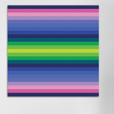 « flow néon iv », impression carrée sur toile tendue, H 12 po x l 12 po x P 0,75 po