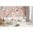 WoodNest House-Shaped Floor Bed with Guardrails-115684343-115684342
