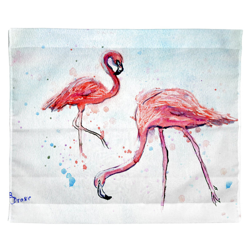 Suspension murale d’extérieur flamant roses Funky