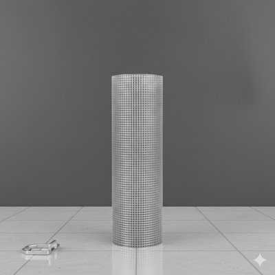 Welded Hardware Cloth, 1/4 Inch Mesh, 48 Inches By 100 Feet, 23 Gauge, Hot-Dip Galvanized Post-Weld, Versatile Fencing For Plants, Small Animal Habitats, And Poultry Protection