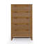 Solid Wood 77 cm W Chest of 5 Drawers-124314109
