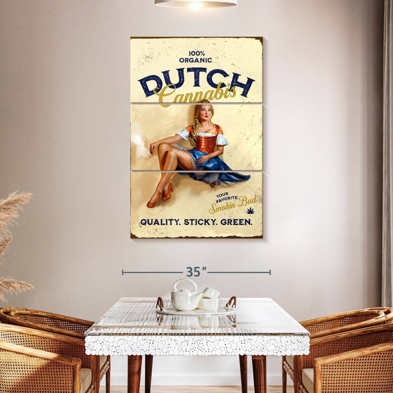 Senne Dutch Cannabis, 50" H x 32" W