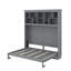 Grand lit escamotable avec tablettes et port USB