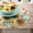 CounterArt Sunflowers Forever Reversible Round Plastic Placemat 4 Pack