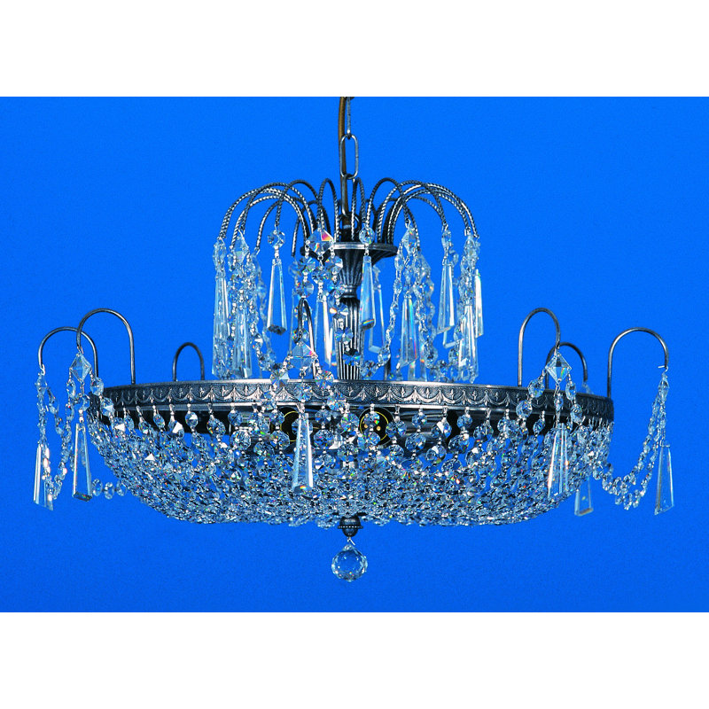 Shepherd"s 6 - Light Crystal Chandelier