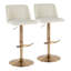  Tabourets de bar réglables Thea avec repose-pieds arrondi en T-93302576-132394857
