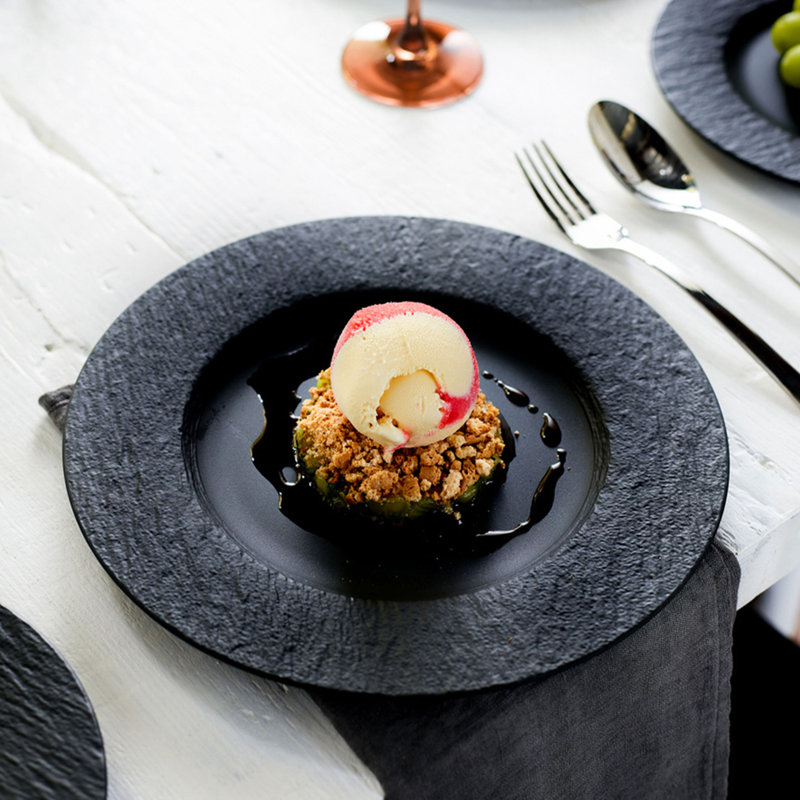 Villeroy & Boch Manufacture Rock 8.5" Salad Plate, Black