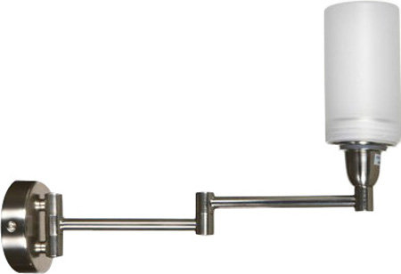 Allport Dimmable Vanity Light, Nickel Satin